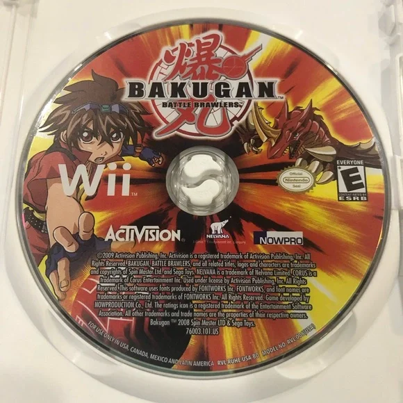 🎉HP x 3🎉✨EUC-Like New✨Bakugan Battle Brawlers - Wii Game w/Instruction Manual - Picture 3 of 9